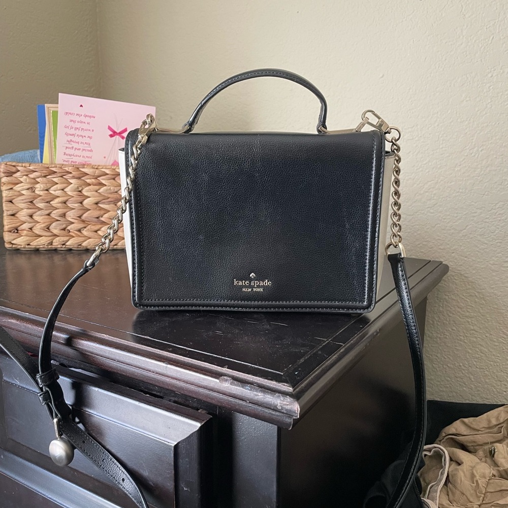 Kate Spade Black Leather Crossbody Bag